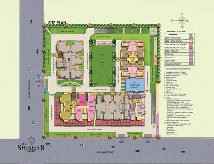 SG Shikhar Height Site Plan